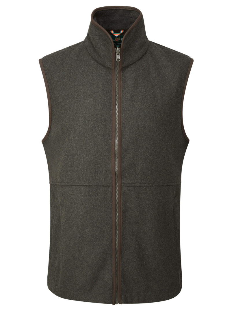 Alan Paine Men's Berwick Waistcoat Dark Olive
