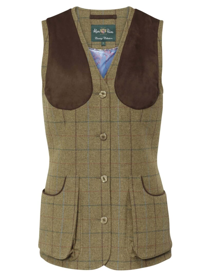 Alan Paine Combrook Ladies Shooting Waistcoat Gorse