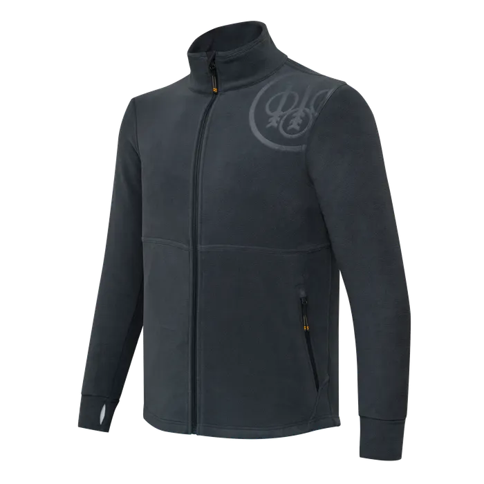 Beretta Men's HP Logo Full Zip Fleece - Ebony