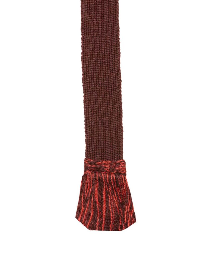 House of Cheviot Classic Garter Ties Mulberry & Chestnut