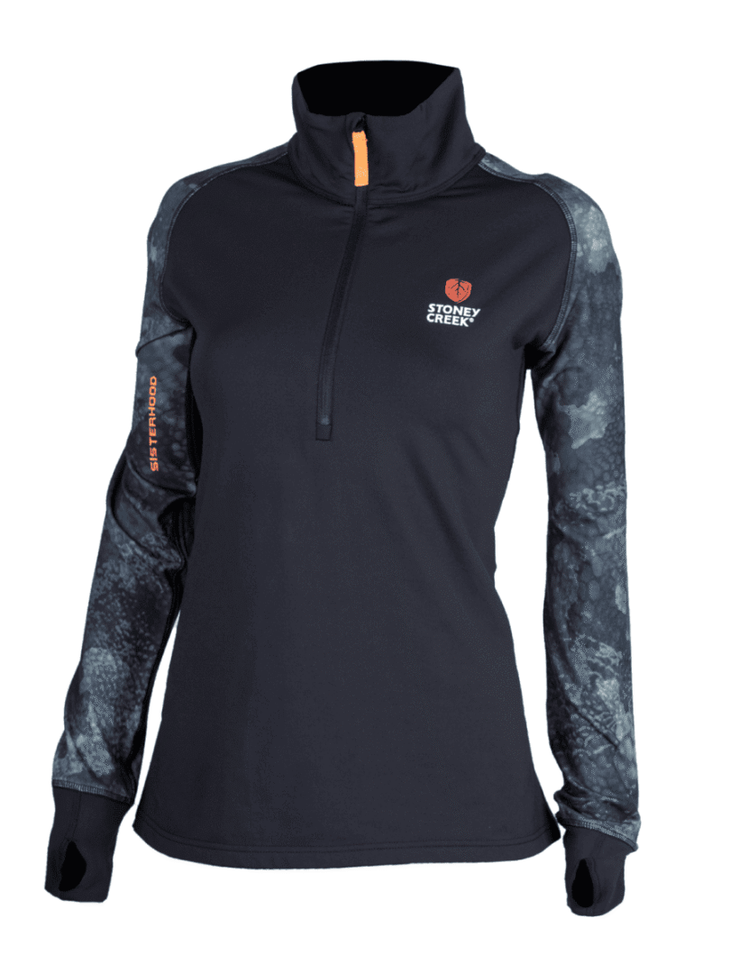 Stoney Creek Ladies Active Top Long Sleeve Black/TCU