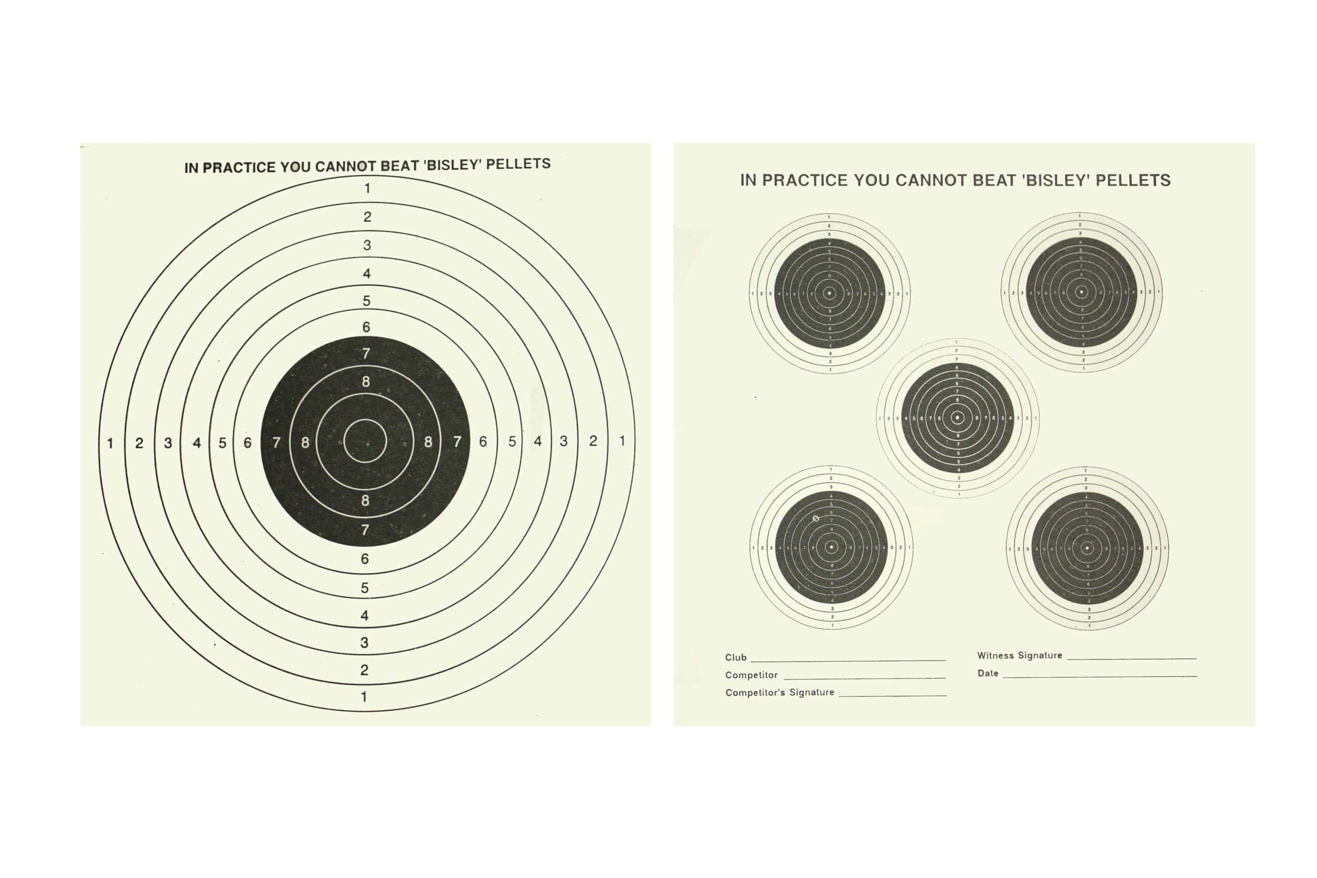 Bisley Standard Double Sided Targets 1000 Pack