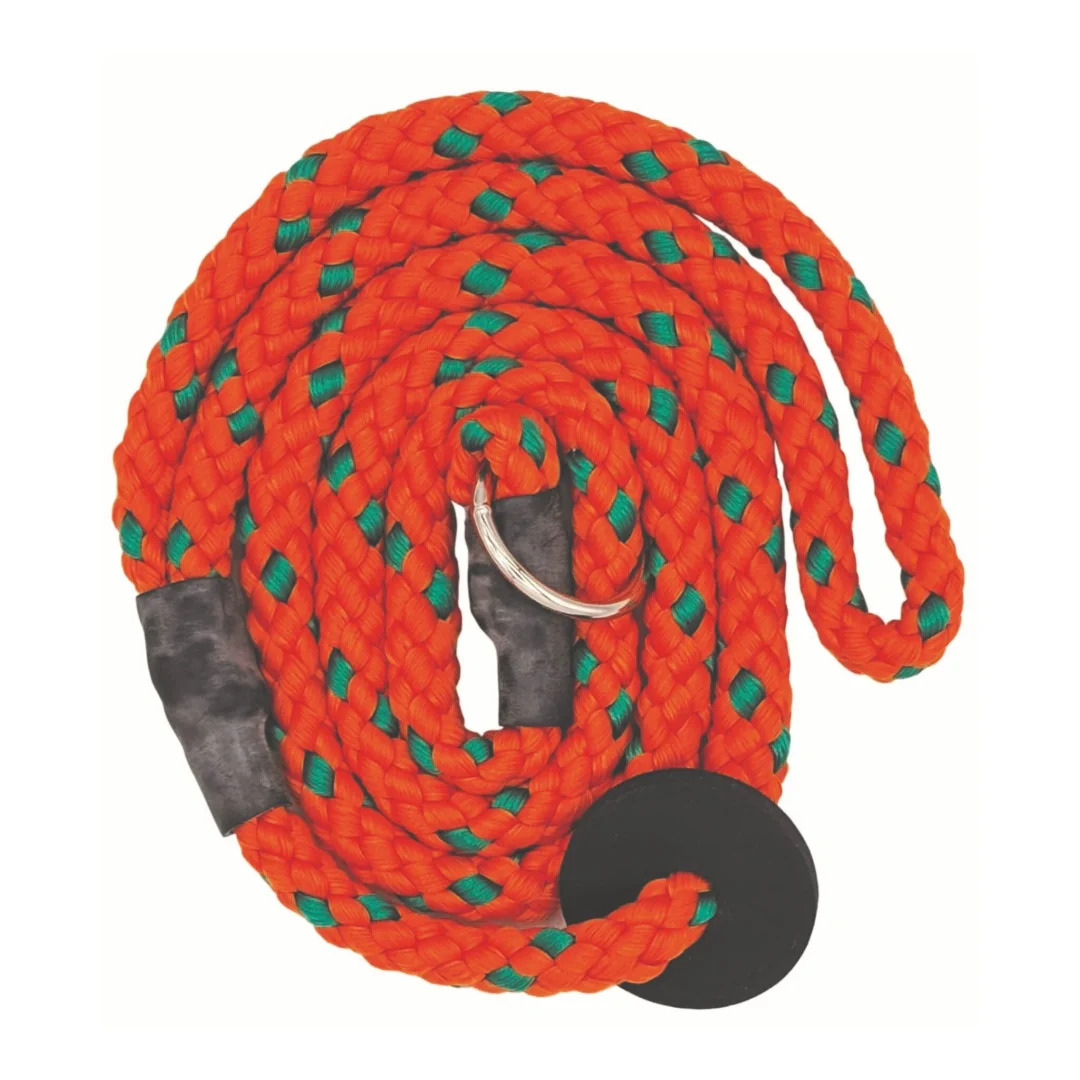Gun Dog Slip Lead - Orange & Emerald 1.5m